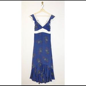 Anthropologie Larke Loretta Ruffled Petite Dress